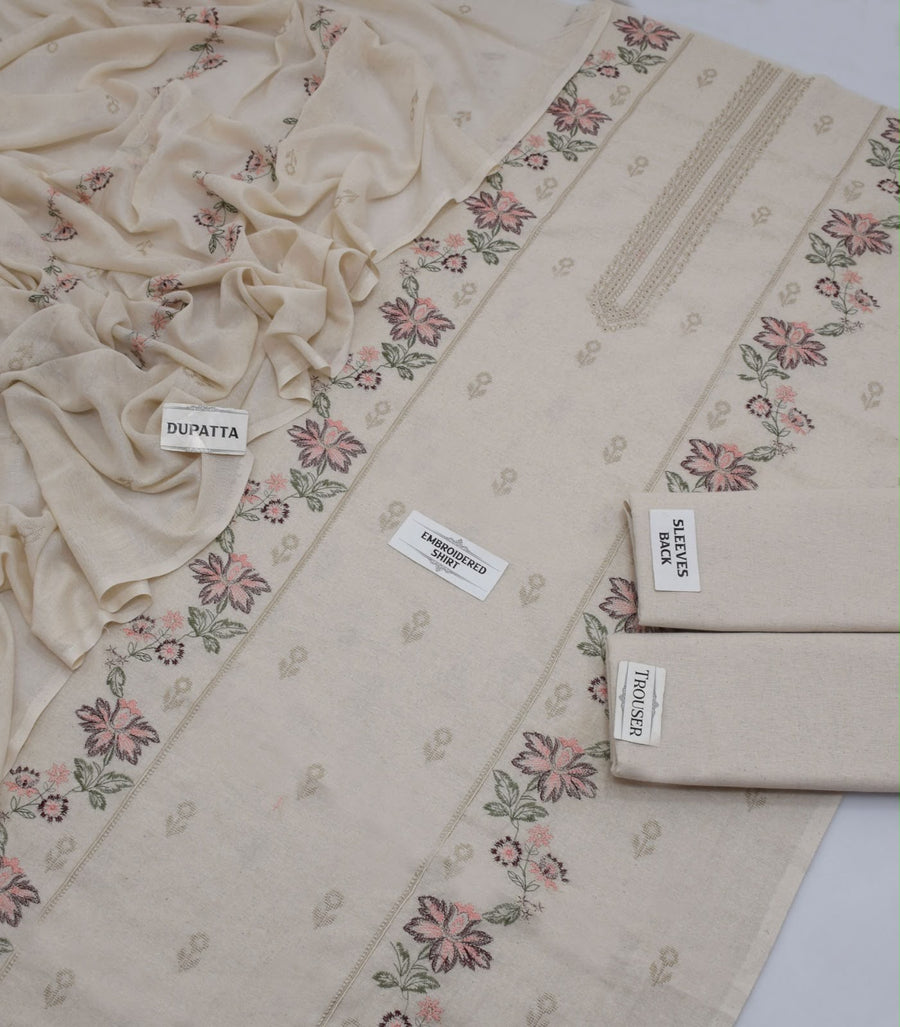 Breeze Karandi Khadar Embroidered 3-piece Unstitched