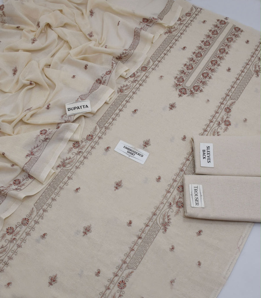 Breeze Karandi Khadar Embroidered 3-piece Unstitched
