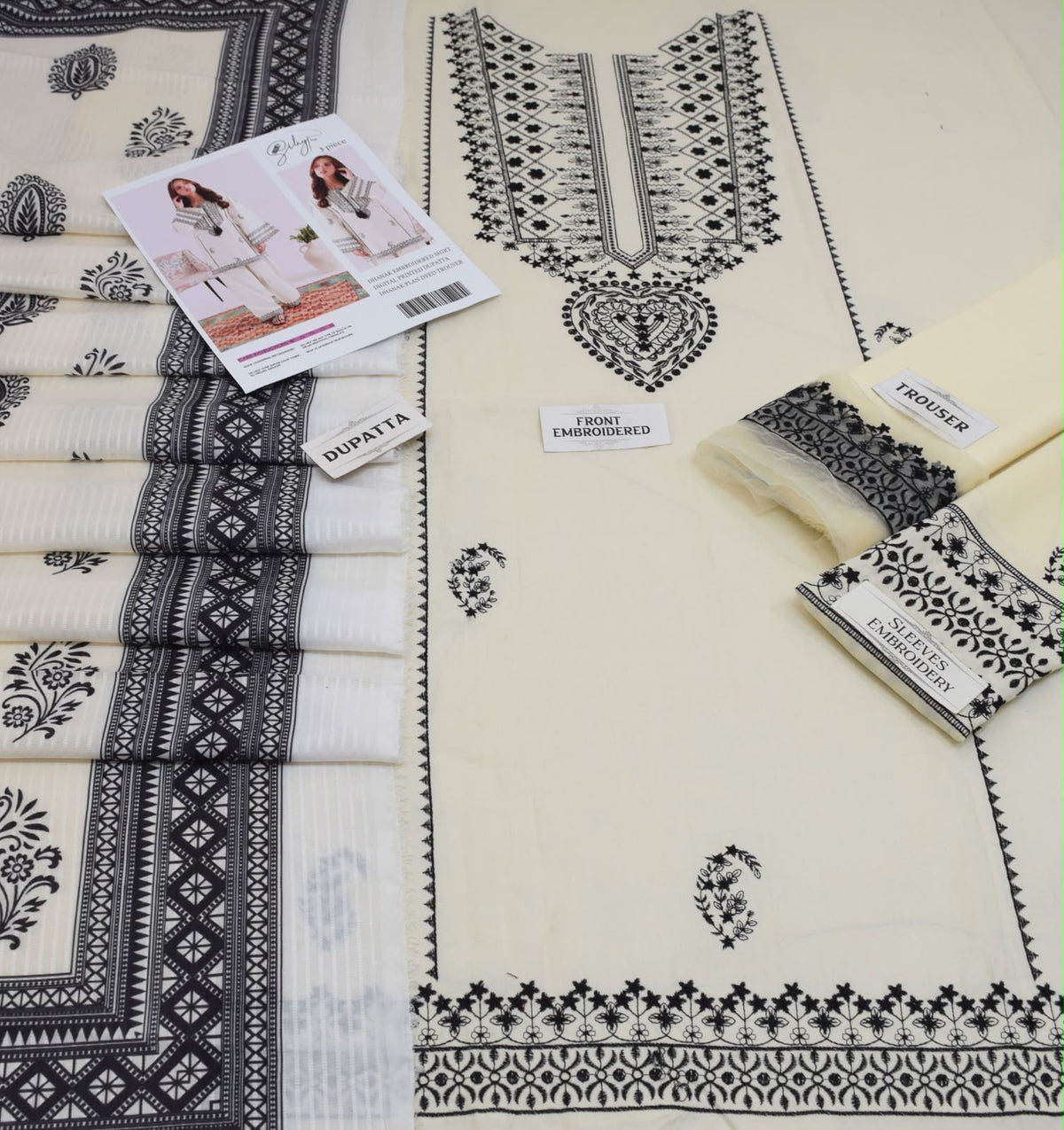 Salai Pret 3-piece Dhanak embroidered unstitched