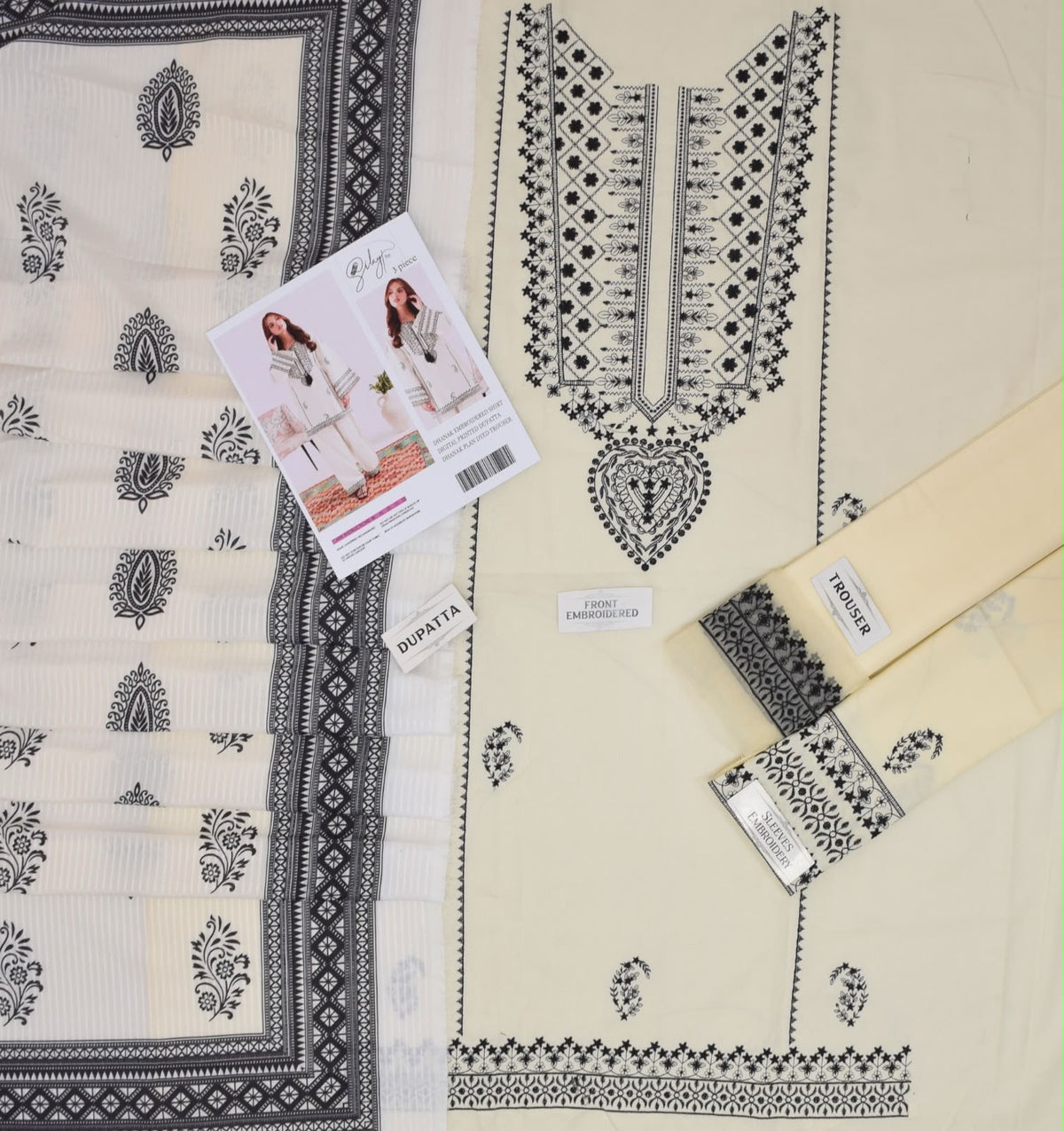 Salai Pret 3-piece Dhanak embroidered unstitched