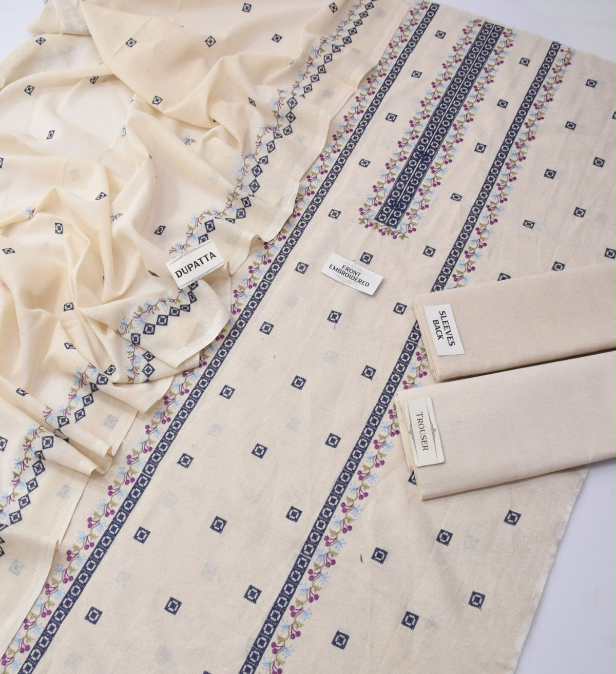 Breeze Karandi Khadar Embroidered 3-piece Unstitched