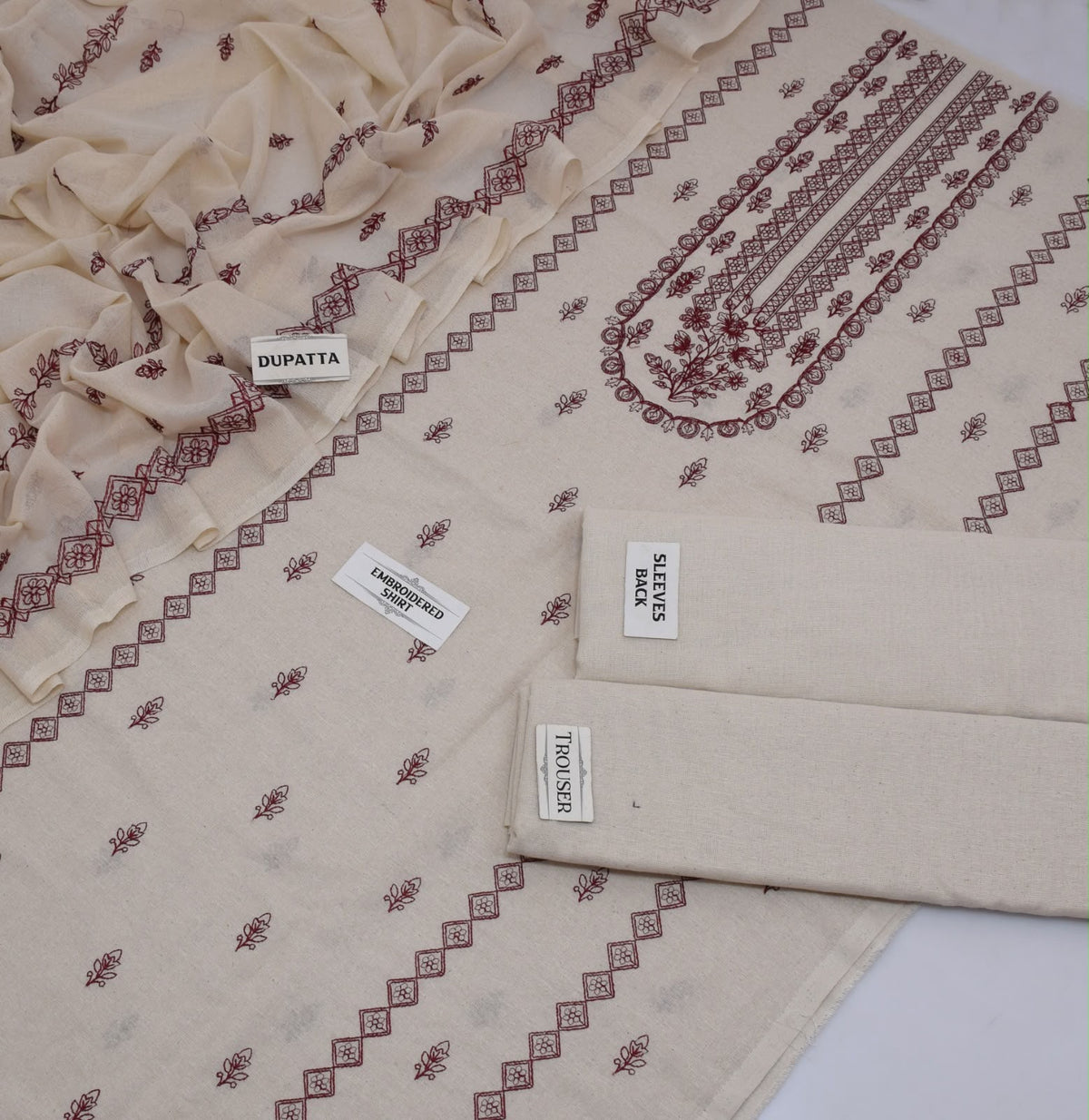 Breeze Karandi Khadar Embroidered 3-piece Unstitched