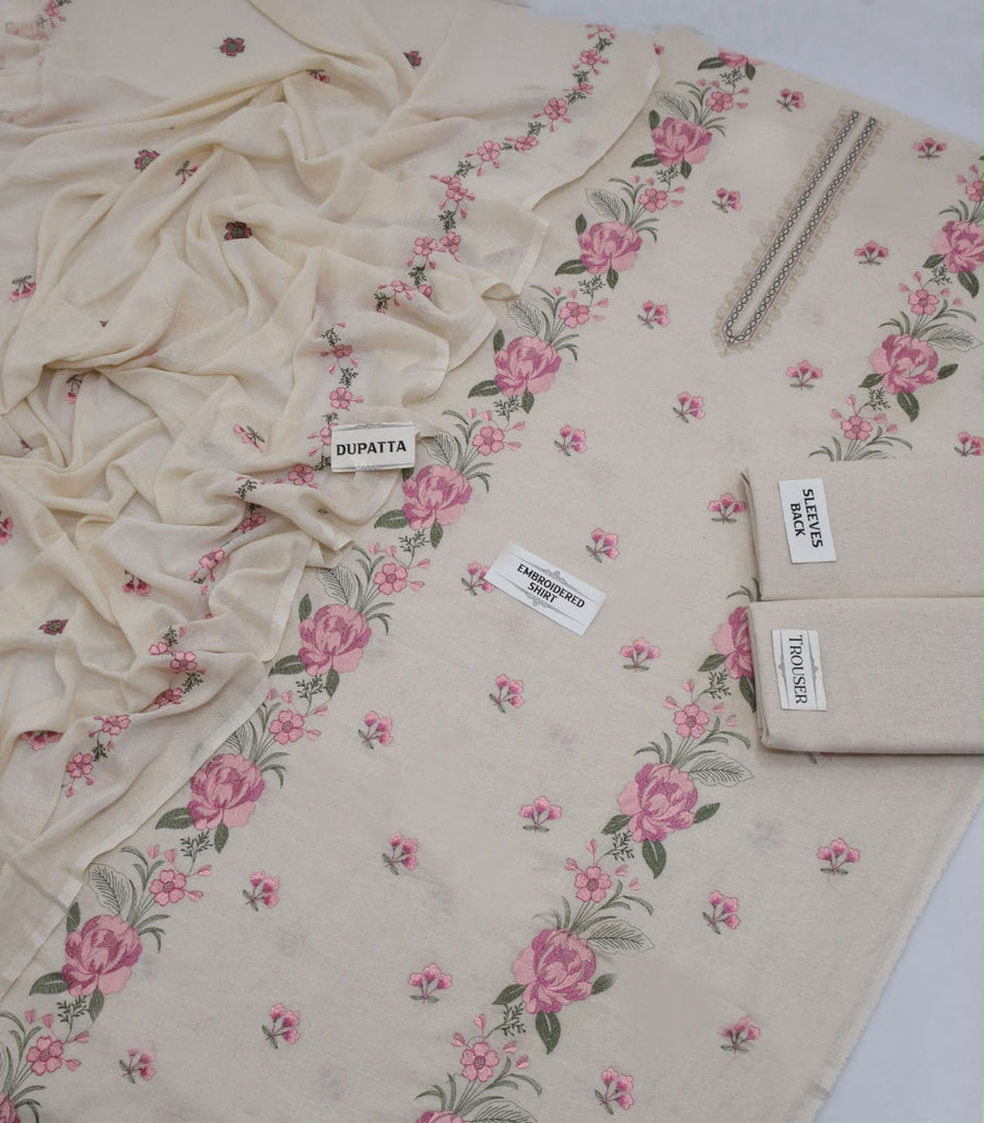 Breeze Karandi Khadar Embroidered 3-piece Unstitched
