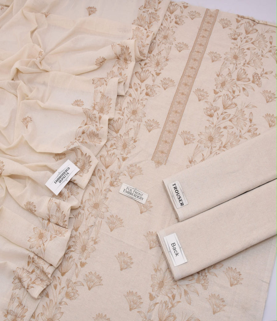Breeze Karandi Khadar Embroidered 3-piece Unstitched