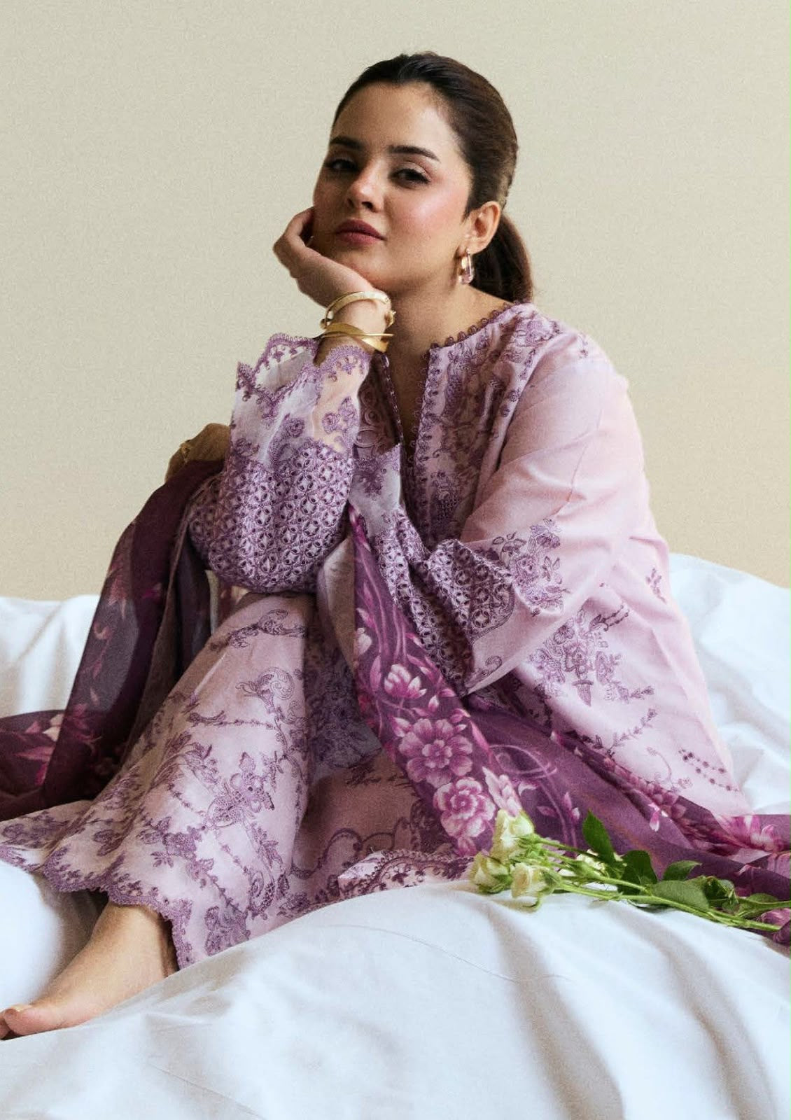 COCO BY ZARA SHAHJAHAN 3-Piece embroidered Suit Unstitched